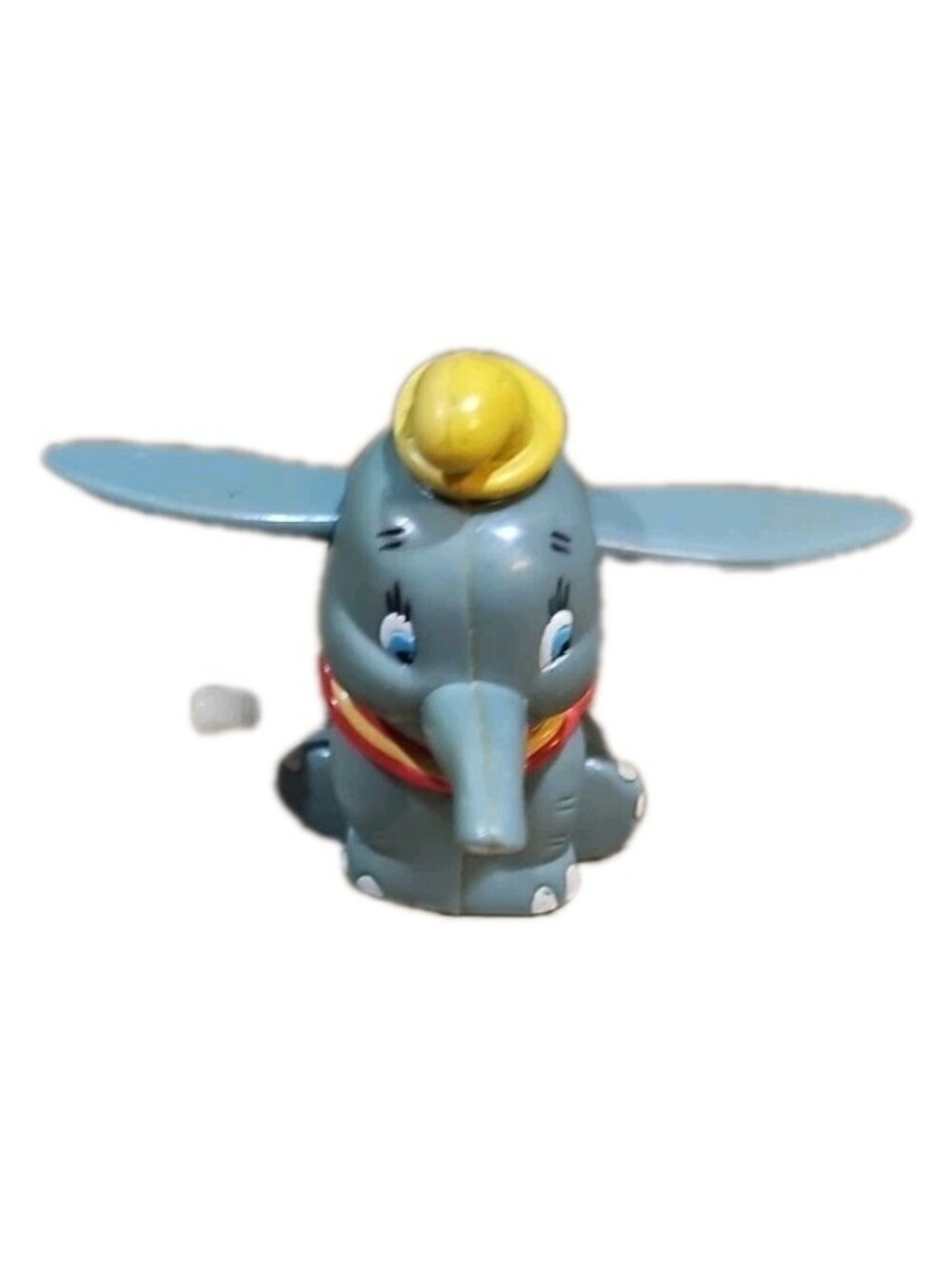 Vintage Disney DUMBO Elephant Wind Up Toy Ears Flapping 2.5" Figure Toy Works